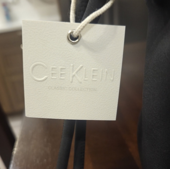 Cee Klein Sleek Black Shoulder Bag with Adjustable Braided Straps - Picture 2 of 5